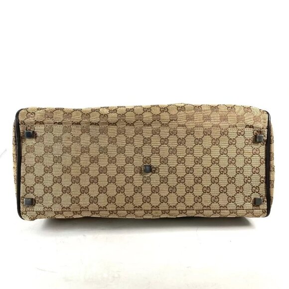 Auth GUCCI 012・0383・06 Shoulder Bag Bag GG Duffle Bag GGCanvas/Leather Beige... - Picture 8 of 16